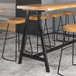 Rectangle Solid Wood Bar Height Table Contemporary Trestle Base Bar Dining Table Clearhalo 'Bar Furniture' 'Bar Tables' 'bar_tables' 'furn' 'furn_bar_tables' 'Furniture' 'Kitchen & Dining Furniture' 6650954