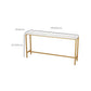 Faux Marble Bistro Bar Table Gold Frame Bar Table for Dining Room Clearhalo 'Bar Furniture' 'Bar Tables' 'bar_tables' 'furn' 'furn_bar_tables' 'Furniture' 'Kitchen & Dining Furniture' 6650984