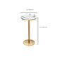 Faux Marble Bistro Bar Table Gold Frame Bar Table for Dining Room Clearhalo 'Bar Furniture' 'Bar Tables' 'bar_tables' 'furn' 'furn_bar_tables' 'Furniture' 'Kitchen & Dining Furniture' 6650986