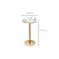 Faux Marble Bistro Bar Table Gold Frame Bar Table for Dining Room Clearhalo 'Bar Furniture' 'Bar Tables' 'bar_tables' 'furn' 'furn_bar_tables' 'Furniture' 'Kitchen & Dining Furniture' 6650987