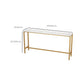Faux Marble Bistro Bar Table Gold Frame Bar Table for Dining Room Clearhalo 'Bar Furniture' 'Bar Tables' 'bar_tables' 'furn' 'furn_bar_tables' 'Furniture' 'Kitchen & Dining Furniture' 6650988