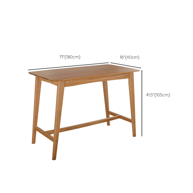 Modern 4 Legs Bistro Bar Table Solid Wood Bar Table for Living Room Clearhalo 'Bar Furniture' 'Bar Tables' 'bar_tables' 'furn' 'furn_bar_tables' 'Furniture' 'Kitchen & Dining Furniture' 6650997