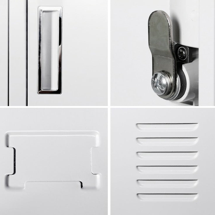 Armoire de rangement de porte à charnière en métal armoire grise contemporaine pour salle de bain