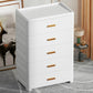 Modern Bedroom Matte Finish Cabinet Plastic Non-Hanging Armoire