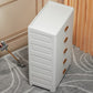 Modern Bedroom Matte Finish Cabinet Plastic Non-Hanging Armoire