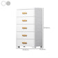Modern Bedroom Matte Finish Cabinet Plastic Non-Hanging Armoire