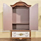 Coastal Wardrobe with Hinged Doors Matte Finish Wood Cabinet for Home