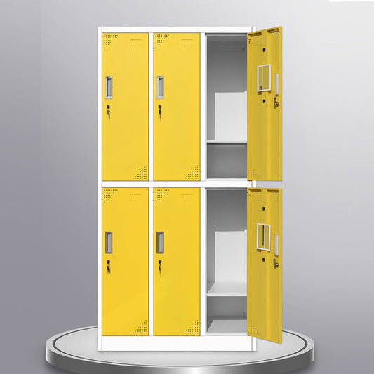 Modern Metal Hinged Door Storage Cabinet Matte Finish Cabinet for Home