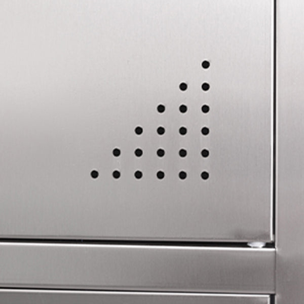 Armoire intérieure en acier contemporain armoire de rangement en argent avec portes à charnière