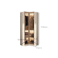 Armadio per armadio in vetro e legno con scaffali armadio moderno del guardaroba
