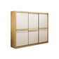 Engineered Wood Wardrobe Armoire with Garment Rod Modern Wardrobe Cabinet