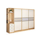 Engineered Wood Wardrobe Armoire with Garment Rod Modern Wardrobe Cabinet