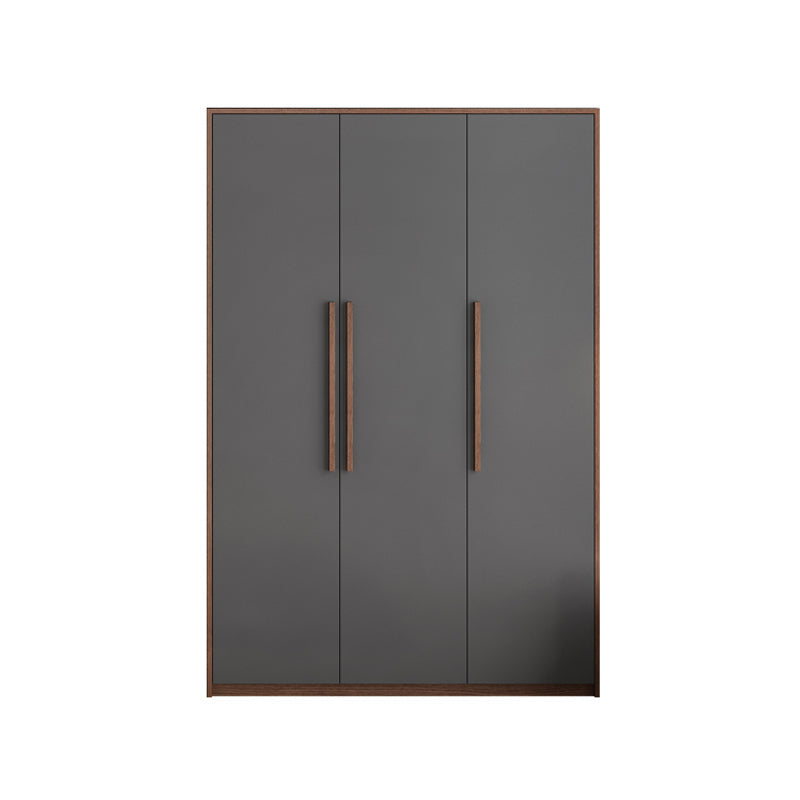 Hinged Wardrobe Cabinet Contemporary Wardrobe Closet with Garment Rod 47"L x 20"W x 79"H Armoires & Wardrobes Clearhalo 'Armoires & Wardrobes' 'armoires_wardrobes' 'Bedroom Furniture' 'furn' 'furn_armoires_wardrobes' 'Furniture' 6651318