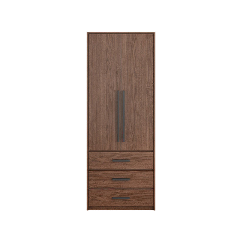 Hinged Wardrobe Cabinet Contemporary Wardrobe Closet with Garment Rod 24"L x 20"W x 79"H Armoires & Wardrobes Clearhalo 'Armoires & Wardrobes' 'armoires_wardrobes' 'Bedroom Furniture' 'furn' 'furn_armoires_wardrobes' 'Furniture' 6651319
