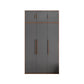 Hinged Wardrobe Cabinet Contemporary Wardrobe Closet with Garment Rod 47"L x 20"W x 79"H Armories & Top Cabinet Clearhalo 'Armoires & Wardrobes' 'armoires_wardrobes' 'Bedroom Furniture' 'furn' 'furn_armoires_wardrobes' 'Furniture' 6651323