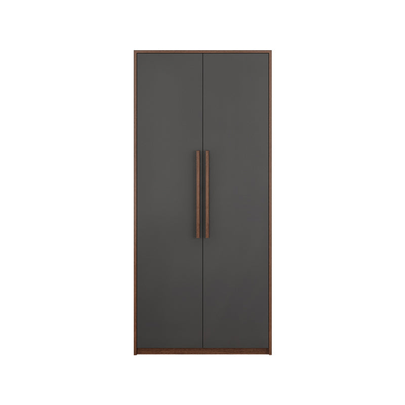 Hinged Wardrobe Cabinet Contemporary Wardrobe Closet with Garment Rod 31"L x 20"W x 79"H Armoires & Wardrobes Clearhalo 'Armoires & Wardrobes' 'armoires_wardrobes' 'Bedroom Furniture' 'furn' 'furn_armoires_wardrobes' 'Furniture' 6651325