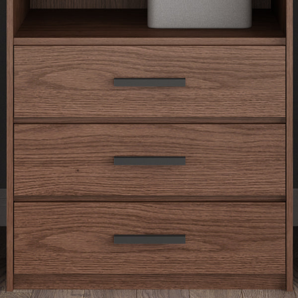 Hinged Wardrobe Cabinet Contemporary Wardrobe Closet with Garment Rod Clearhalo 'Armoires & Wardrobes' 'armoires_wardrobes' 'Bedroom Furniture' 'furn' 'furn_armoires_wardrobes' 'Furniture' 6651330