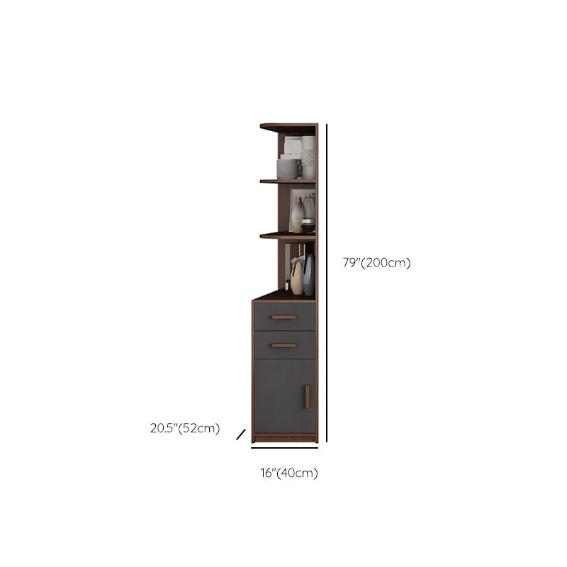 Hinged Wardrobe Cabinet Contemporary Wardrobe Closet with Garment Rod Clearhalo 'Armoires & Wardrobes' 'armoires_wardrobes' 'Bedroom Furniture' 'furn' 'furn_armoires_wardrobes' 'Furniture' 6651338