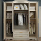 French Country Wardrobe Armoire White Wooden Wardrobe Cabinet Clearhalo 'Armoires & Wardrobes' 'armoires_wardrobes' 'Bedroom Furniture' 'furn' 'furn_armoires_wardrobes' 'Furniture' 6651346