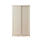 Wooden Wardrobe Cabinet White Wardrobe Closet with Garment Rod