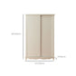 Wooden Wardrobe Cabinet White Wardrobe Closet with Garment Rod