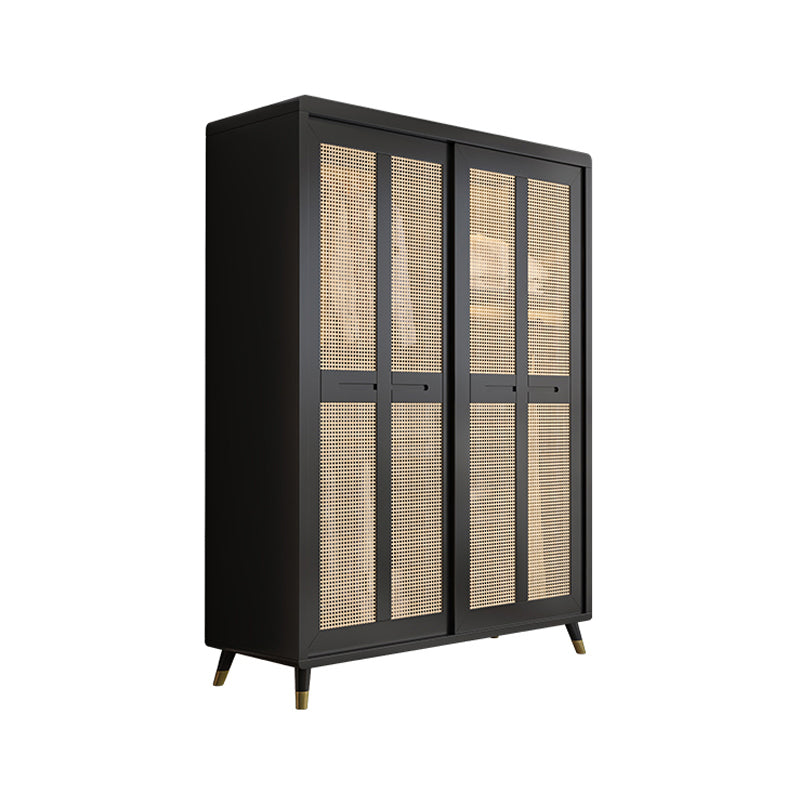 Armoire de garde-robe en caoutchouc armoire de garde-robe contemporaine avec étagères
