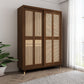 Armoire de garde-robe en caoutchouc armoire de garde-robe contemporaine avec étagères