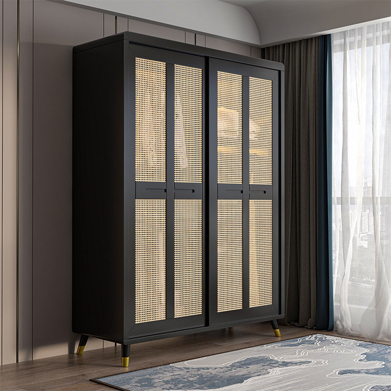 Armoire de garde-robe en caoutchouc armoire de garde-robe contemporaine avec étagères