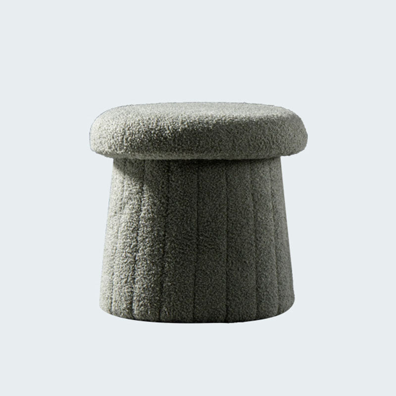 Modern Multi Colors Pouf Round Resistant Pouf for Drawing Room 15.7"L x 15.7"W x 14.6"H Blackish Green 1 Piece Clearhalo 'furn' 'furn_ottomans_poufs' 'Furniture' 'Living Room Furniture' 'Ottomans & Poufs' 'ottomans_poufs' 6651791