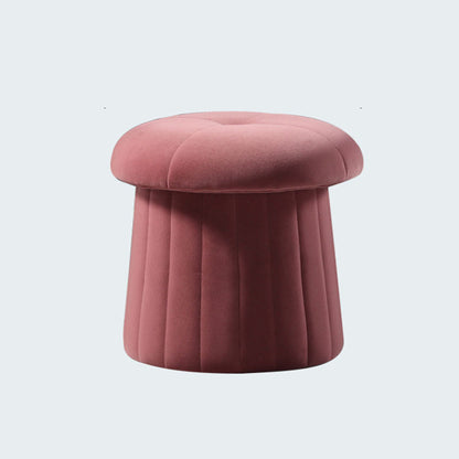 Modern Multi Colors Pouf Round Resistant Pouf for Drawing Room 16.5"L x 16.5"W x 15.4"H Pink 1 Piece Clearhalo 'furn' 'furn_ottomans_poufs' 'Furniture' 'Living Room Furniture' 'Ottomans & Poufs' 'ottomans_poufs' 6651793