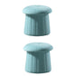 Modern Multi Colors Pouf Round Resistant Pouf for Drawing Room 16.5"L x 16.5"W x 15.4"H Turquoise 2 Piece Set Clearhalo 'furn' 'furn_ottomans_poufs' 'Furniture' 'Living Room Furniture' 'Ottomans & Poufs' 'ottomans_poufs' 6651831