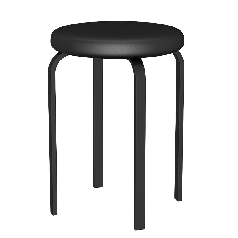 Modern Round Standard Solid Color Water Resistant Standard for Home Decor Clearhalo 'furn' 'furn_ottomans_poufs' 'Furniture' 'Living Room Furniture' 'Ottomans & Poufs' 'ottomans_poufs' 6651844