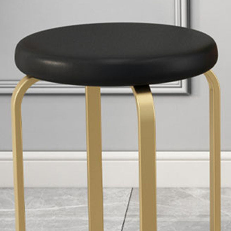 Modern Round Standard Solid Color Water Resistant Standard for Home Decor Clearhalo 'furn' 'furn_ottomans_poufs' 'Furniture' 'Living Room Furniture' 'Ottomans & Poufs' 'ottomans_poufs' 6651848