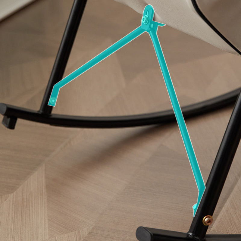 Chaise à bascule de canapé unique de style contemporain simple chaise à bascule intérieure