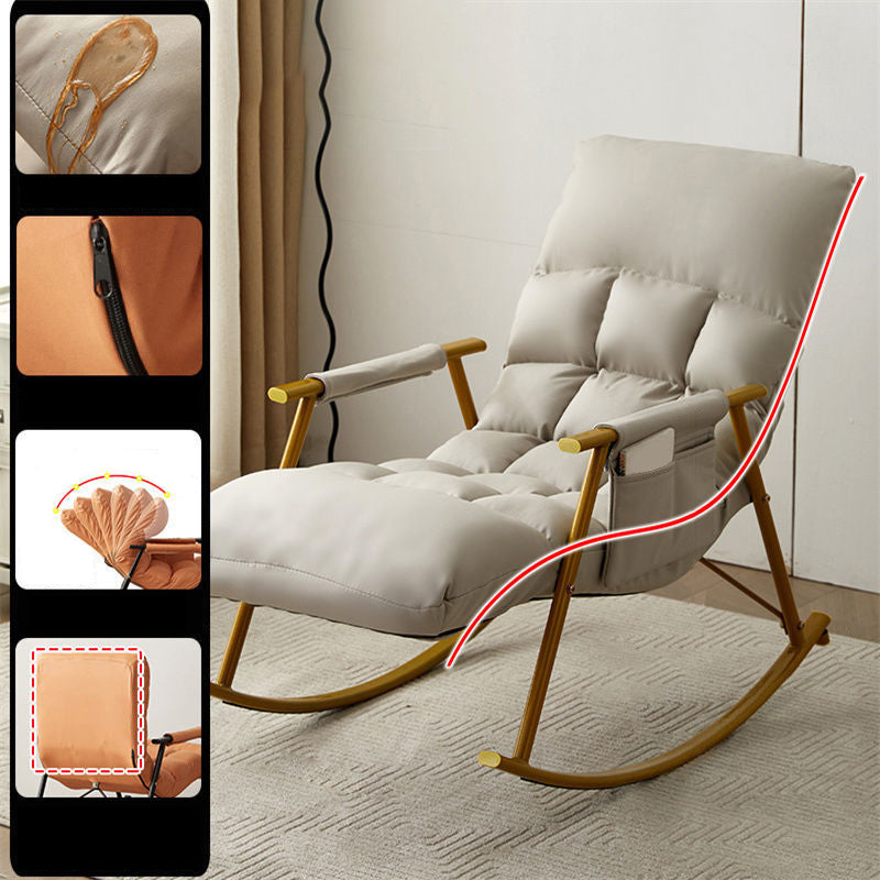 Chaise à bascule de canapé unique de style contemporain simple chaise à bascule intérieure