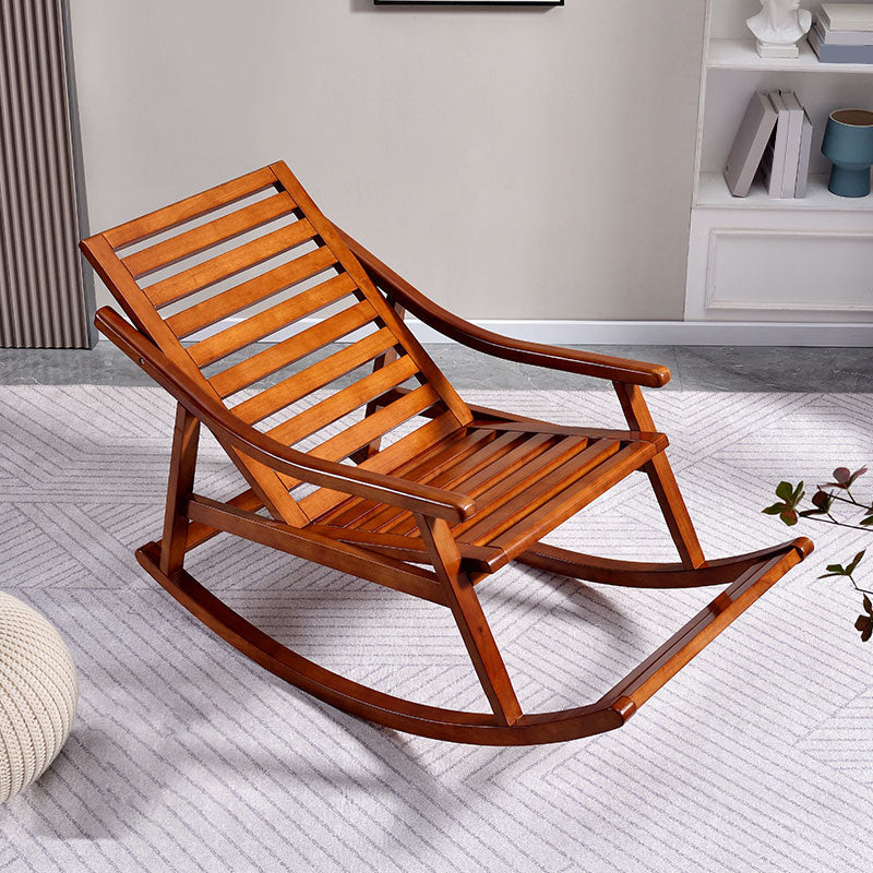 Modern Rocker Chair Solid Wood Frame Spindle Rocker Chair for Living Room Clearhalo 'Chairs & Seating' 'furn' 'furn_rocking_chairs' 'Furniture' 'Living Room Furniture' 'Rocking Chairs' 'rocking_chairs' 6651921