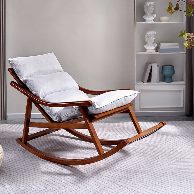 Modern Rocker Chair Solid Wood Frame Spindle Rocker Chair for Living Room Clearhalo 'Chairs & Seating' 'furn' 'furn_rocking_chairs' 'Furniture' 'Living Room Furniture' 'Rocking Chairs' 'rocking_chairs' 6651923