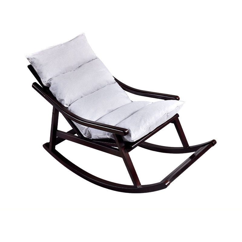 Modern Rocker Chair Solid Wood Frame Spindle Rocker Chair for Living Room Gray Purple Clearhalo 'Chairs & Seating' 'furn' 'furn_rocking_chairs' 'Furniture' 'Living Room Furniture' 'Rocking Chairs' 'rocking_chairs' 6651926