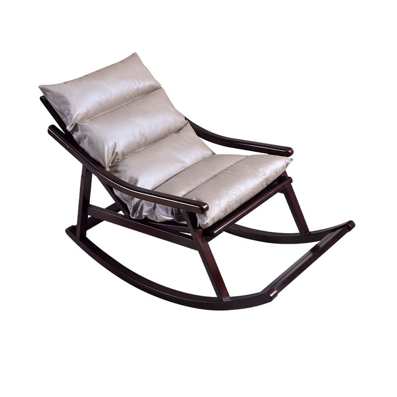 Modern Rocker Chair Solid Wood Frame Spindle Rocker Chair for Living Room Purple Silver Clearhalo 'Chairs & Seating' 'furn' 'furn_rocking_chairs' 'Furniture' 'Living Room Furniture' 'Rocking Chairs' 'rocking_chairs' 6651932