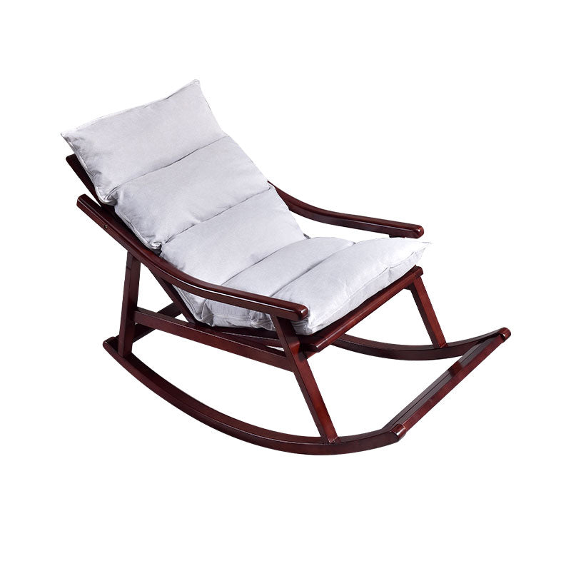 Modern Rocker Chair Solid Wood Frame Spindle Rocker Chair for Living Room Brown-Grey Clearhalo 'Chairs & Seating' 'furn' 'furn_rocking_chairs' 'Furniture' 'Living Room Furniture' 'Rocking Chairs' 'rocking_chairs' 6651934