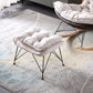 Modern Rocker Chair Metal Frame Friction Resistant Upholstered Rocker Chair