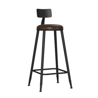 Industrial Bar Table Set 1/7 Pieces Solid Wood Rectangle Table and Stool Set Brown 29"H Stool (Single) Clearhalo 'Bar Furniture' 'furn' 'furn_home_bar_bar_sets' 'Furniture' 'Home Bars & Bar Sets' 'home_bar_bar_sets' 'Kitchen & Dining Furniture' 6652014