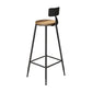 Industrial Bar Table Set 1/7 Pieces Solid Wood Rectangle Table and Stool Set Wood 29"H Stool (Single) Clearhalo 'Bar Furniture' 'furn' 'furn_home_bar_bar_sets' 'Furniture' 'Home Bars & Bar Sets' 'home_bar_bar_sets' 'Kitchen & Dining Furniture' 6652015