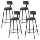 Contemporary Solid Wood Bar Set 1/4/5/9 Pieces Rectangle Pub Dining Set for Indoor Black 30"H Stools (Set of 4) Clearhalo 'Bar Furniture' 'furn' 'furn_home_bar_bar_sets' 'Furniture' 'Home Bars & Bar Sets' 'home_bar_bar_sets' 'Kitchen & Dining Furniture' 6652062