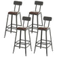 Contemporary Solid Wood Bar Set 1/4/5/9 Pieces Rectangle Pub Dining Set for Indoor Black-Brown 30"H Stools (Set of 4) Clearhalo 'Bar Furniture' 'furn' 'furn_home_bar_bar_sets' 'Furniture' 'Home Bars & Bar Sets' 'home_bar_bar_sets' 'Kitchen & Dining Furniture' 6652063