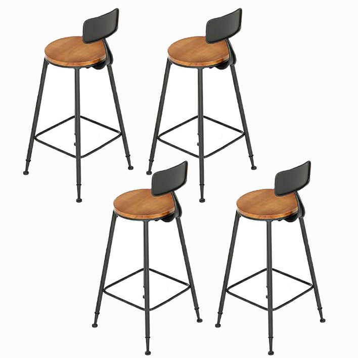 Contemporary Solid Wood Bar Set 1/4/5/9 Pieces Rectangle Pub Dining Set for Indoor Brown 30"H Stools (Set of 4) Clearhalo 'Bar Furniture' 'furn' 'furn_home_bar_bar_sets' 'Furniture' 'Home Bars & Bar Sets' 'home_bar_bar_sets' 'Kitchen & Dining Furniture' 6652067