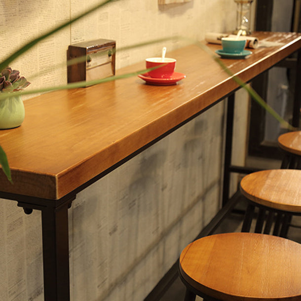 Contemporary Solid Wood Bar Set 1/4/5/9 Pieces Rectangle Pub Dining Set for Indoor Clearhalo 'Bar Furniture' 'furn' 'furn_home_bar_bar_sets' 'Furniture' 'Home Bars & Bar Sets' 'home_bar_bar_sets' 'Kitchen & Dining Furniture' 6652071