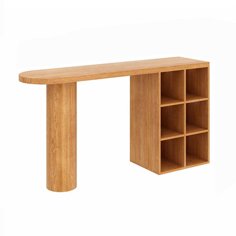 Contemporary Bar Set 1/2 Pieces Solid Wood Pub table with Upholstered Stools