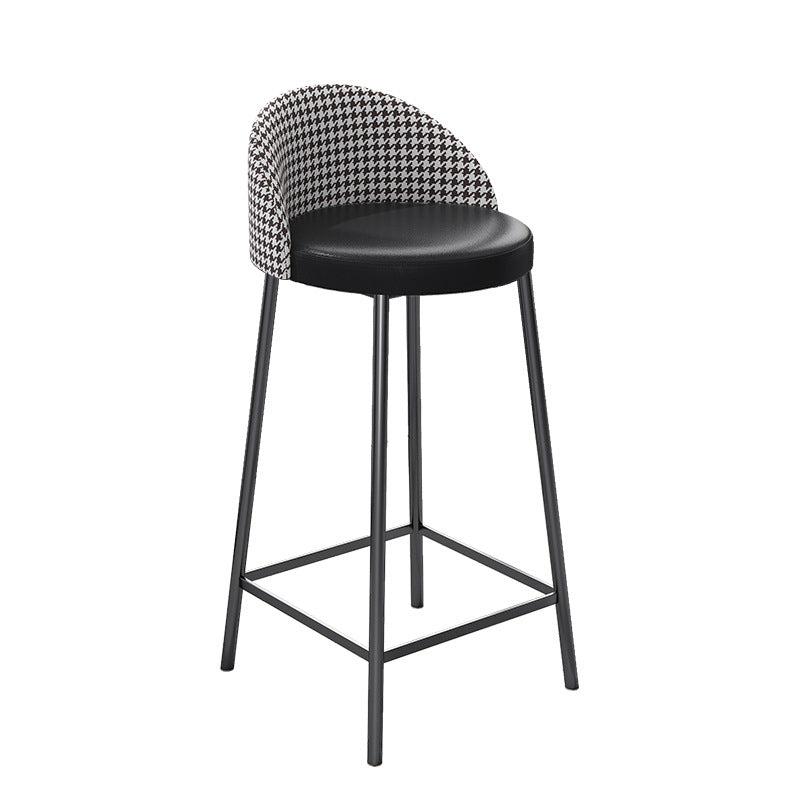 Modernes 1/4-teiliges Bartisch-Set, rechteckiger Stein-Thekentisch mit hohen Hockern