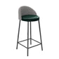 Modernes 1/4-teiliges Bartisch-Set, rechteckiger Stein-Thekentisch mit hohen Hockern